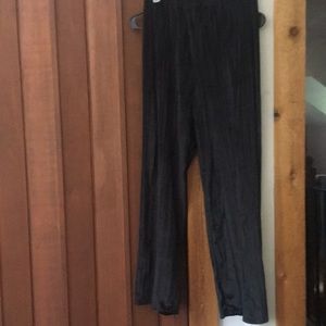 Velvety flowy Black pants